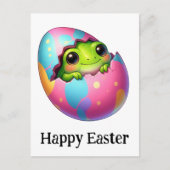 かわいいおもしろいイースターベビーカエル ポストカード (正面)