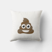 かわいいおもしろいウンチ絵文字 クッション (裏面)