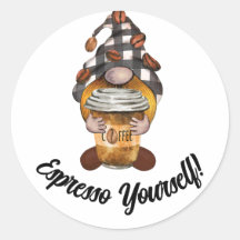 かわいいおもしろいエクスプレッソコーヒーシール