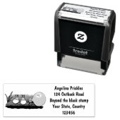 かわいいおもしろいカエルのバブルガム漫画イラストレーション セルフインキングスタンプ (インサイチュ)