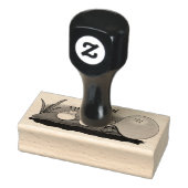 かわいいおもしろいカエルのバブルガム漫画イラストレーションru ラバースタンプ (スタンプ)