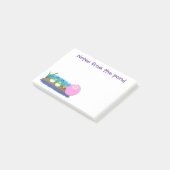 かわいいおもしろいカエル漫画イラストレーション ポストイット (アングル)