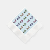 かわいいおもしろいカクテルペーパーナプキン 縁ありカクテルナプキン (角)