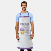 かわいいおもしろいカップケーキスプレッズプロクラスティベーキング エプロン (着用した状態)