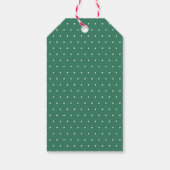 かわいいおもしろいカラフルパーソナライズされたクリスマスホリデー ギフトタグ (裏面)