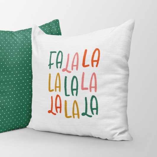 かわいいおもしろいカラフルファララクリスマスホリデー クッション