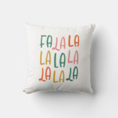 かわいいおもしろいカラフルファララクリスマスホリデー クッション (正面)