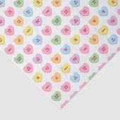 かわいいおもしろいカラフル会話ハートパターン 薄葉紙 (詳細)