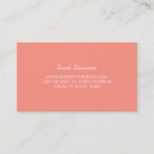 かわいいおもしろいカラフル紙吹雪ストライプ 名刺 (裏面)