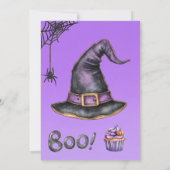 かわいいおもしろいキッズハローウィンパーティ 招待状 (裏面)