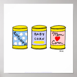 かわいいおもしろいキッチンポスター特に4新しいママ ポスター