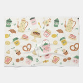 かわいいおもしろいキッチン食べ物 キッチンタオル (横)
