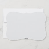 かわいいおもしろいキツネのバレンタインデー シーズンカード (裏面)