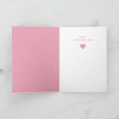 かわいいおもしろいキャンディハートメッセージバレンタインデー シーズンカード (内部)