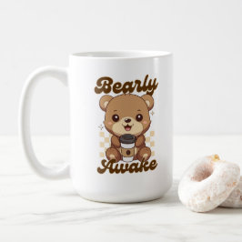 かわいいおもしろいクマのコーヒーパン コーヒーマグカップ