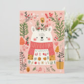 かわいいおもしろいクリスマスグリーティングカード シーズンカード (スタンド正面)