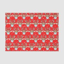 かわいいおもしろいクリスマストナカイ着用顔マスク