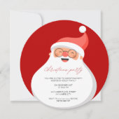 かわいいおもしろいクリスマスパーティー 招待状 (正面)