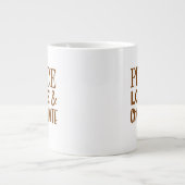 かわいいおもしろいクリスマスマグカップ ジャンボコーヒーマグカップ (正面)