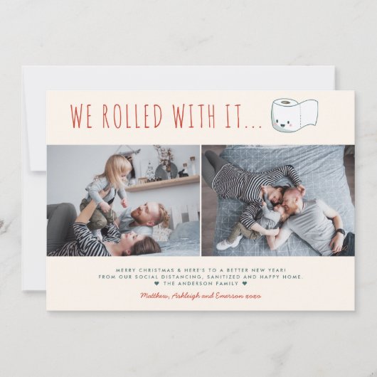 かわいいおもしろいクリ転がスマスIT 2枚の写真 シーズンカード (正面)