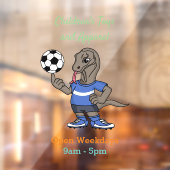 かわいいおもしろいコモドドラゴンの遊サッカー漫画 ウィンドウサイン (シート2)