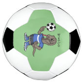かわいいおもしろいコモドドラゴンの遊サッカー漫画 サッカーボール (回転)