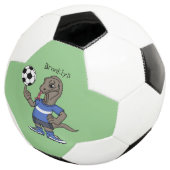 かわいいおもしろいコモドドラゴンの遊サッカー漫画 サッカーボール (3/4)