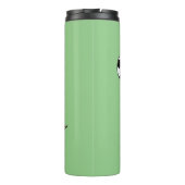 かわいいおもしろいコモドドラゴンの遊サッカー漫画 タンブラー (裏面)