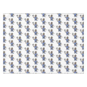 かわいいおもしろいコモドドラゴンの遊サッカー漫画 テーブルクロス (正面(横))