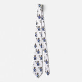 かわいいおもしろいコモドドラゴンの遊サッカー漫画 ネクタイ (正面)