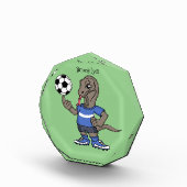 かわいいおもしろいコモドドラゴンの遊サッカー漫画 フォトブロック (右)