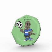 かわいいおもしろいコモドドラゴンの遊サッカー漫画 フォトブロック (左)