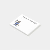 かわいいおもしろいコモドドラゴンの遊サッカー漫画 ポストイット (アングル)