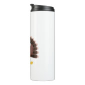 かわいいおもしろいサッカー感謝祭トルコ少年 タンブラー (回転右)