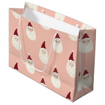 かわいいおもしろいサンタウォーターのカラーグラフィックパターンピンク