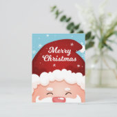 かわいいおもしろいサンタクリスマスホリデーカード シーズンカード (スタンド正面)