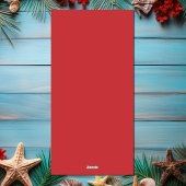 かわいいおもしろいサンタフラミンゴトロピカルビーチクリスマス シーズンカード