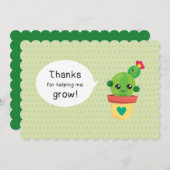 かわいいおもしろいサ感謝していボテンが自分の救済成長に シーズンカード (正面/裏面)