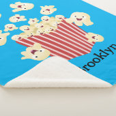 かわいいおもしろいジャンプのポップコーン漫画 シェルパブランケット (3/4)