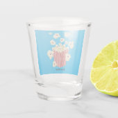 かわいいおもしろいジャンプのポップコーン漫画 ショットグラス (裏面)