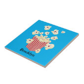 かわいいおもしろいジャンプのポップコーン漫画 タイル (側面)