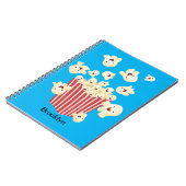 かわいいおもしろいジャンプのポップコーン漫画 ノートブック (左側)