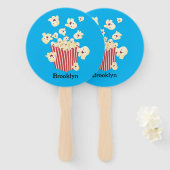 かわいいおもしろいジャンプのポップコーン漫画 ハンドファン (正面&裏面)