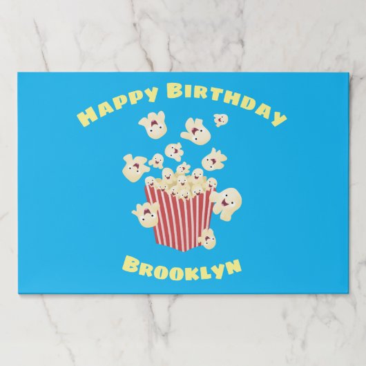 かわいいおもしろいジャンプのポップコーン漫画 ペーパーパッド (正面)