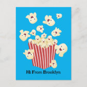 かわいいおもしろいジャンプのポップコーン漫画 ポストカード (正面)