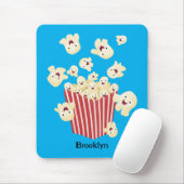 かわいいおもしろいジャンプのポップコーン漫画 マウスパッド (マウス)