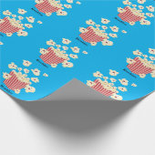 かわいいおもしろいジャンプのポップコーン漫画 ラッピングペーパー (角)