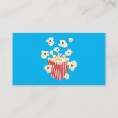 かわいいおもしろいジャンプのポップコーン漫画 名刺 (裏面)