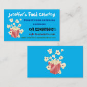 かわいいおもしろいジャンプのポップコーン漫画 名刺 (正面/裏面)