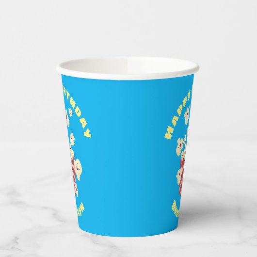 かわいいおもしろいジャンプのポップコーン漫画 紙コップ (左)